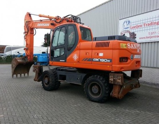 Колесный экскаватор Doosan DX190W купить в компании Рабочие Машины