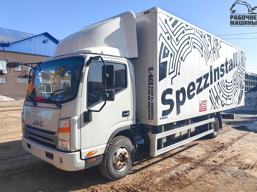 5758. ПРОМТОВАРНЫЙ ФУРГОН НА ШАССИ JAC N90 АФ-77N2LJ-01 (LONG SINGLE CABINE) купить в компании Рабочие Машины