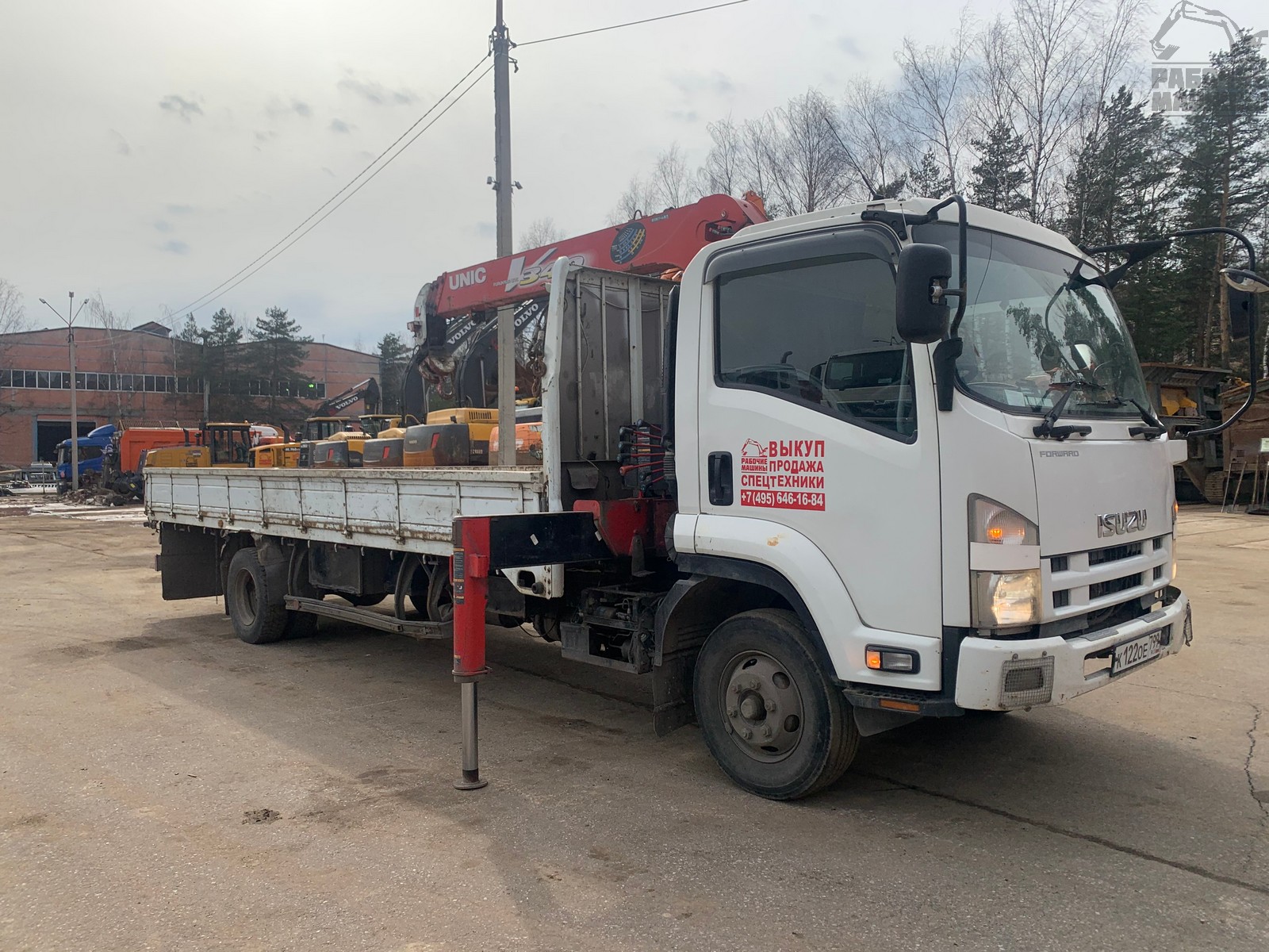 КМУ UNIC 340 на базе ISUZU FORWARD купить в компании Рабочие Машины
