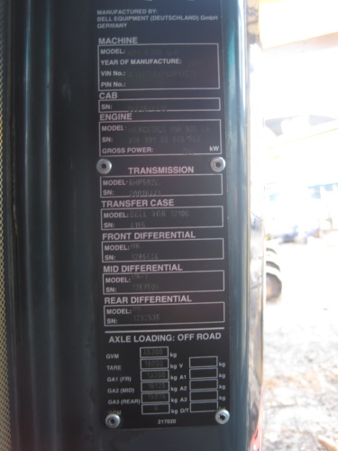 Самосвал BELL B300D 2007 купить в компании Рабочие Машины