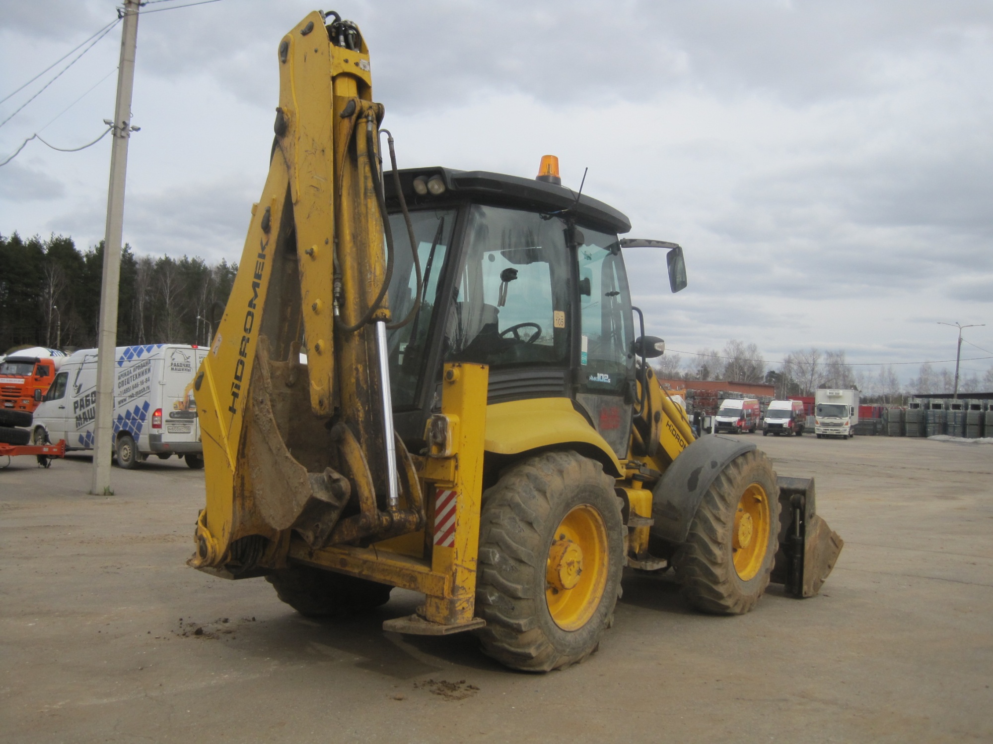 Экскаватор - погрузчик HIDROMEK HMK 102S 2010 г купить в компании Рабочие Машины