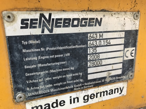 Кран подъемный колесный SENNEBOGEN 643 M 2008 г купить в компании Рабочие Машины