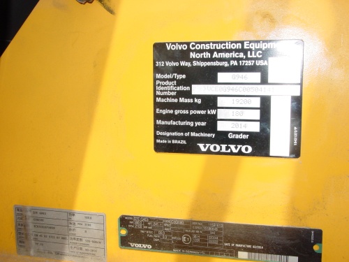 автогрейдер VOLVO G 946 купить в компании Рабочие Машины