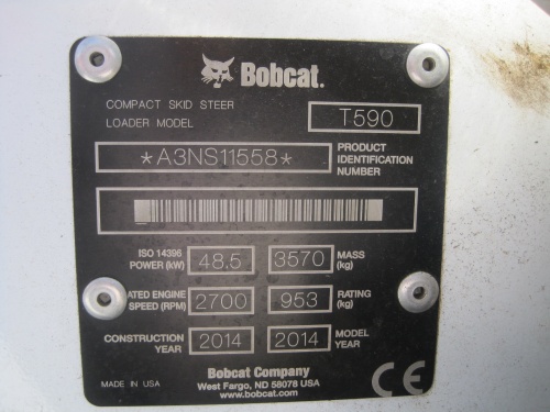Мини - погрузчик гусеничный BOBCAT T590 2014 года купить в компании Рабочие Машины