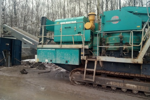 Конусная дробилка POWERSCREEN 1000 Maxtrak 2013 г/в купить в компании Рабочие Машины