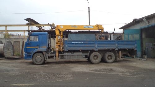Кран - манипулятор SOOSAN SCS736LII купить в компании Рабочие Машины