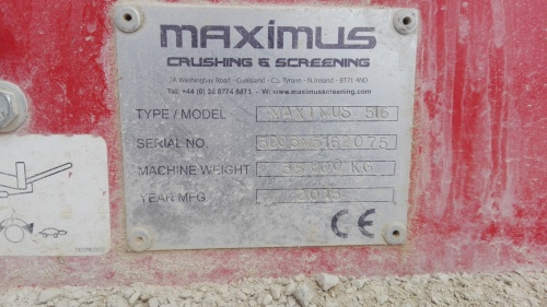Грохот MAXIMUS 516 2013 г купить в компании Рабочие Машины