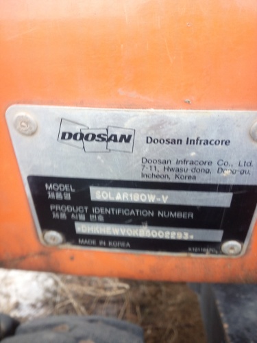 Колесный экскаватор DOOSAN / DAEWOO SOLAR L 180W-V купить в компании Рабочие Машины