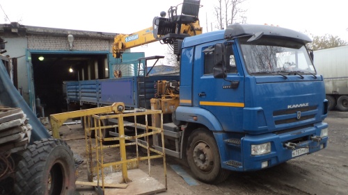 Кран - манипулятор SOOSAN SCS736LII купить в компании Рабочие Машины
