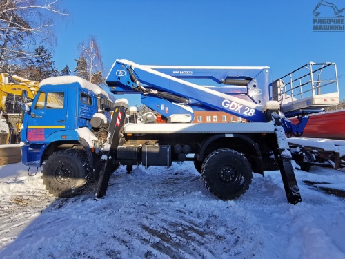 Автогидроподъемник GDX 28 на базе КАМАЗ купить в компании Рабочие Машины