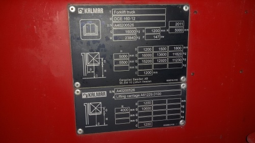 Вилочный погрузчик KALMAR DCE160 купить в компании Рабочие Машины