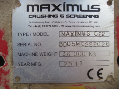 Грохот MAXIMUS 522 купить в компании Рабочие Машины