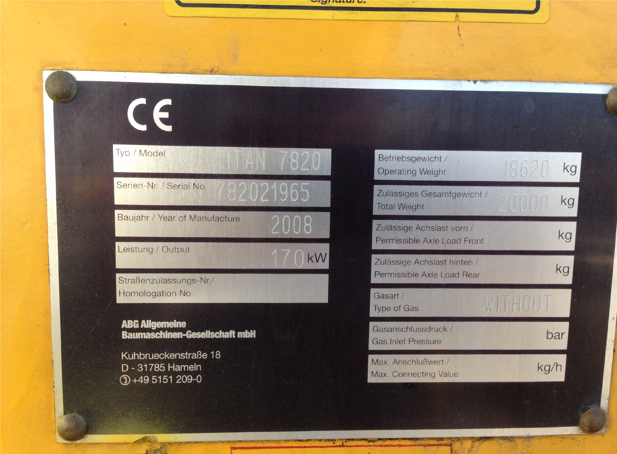 Асфальтоукладчик гусеничный VOLVO ABG 7820 (ТИТАН 788) купить в компании Рабочие Машины