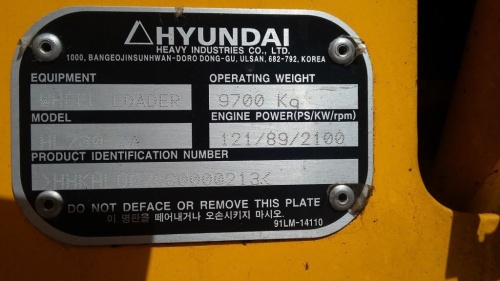 Фронтальный погрузчик HYUNDAI HL730-7A купить в компании Рабочие Машины