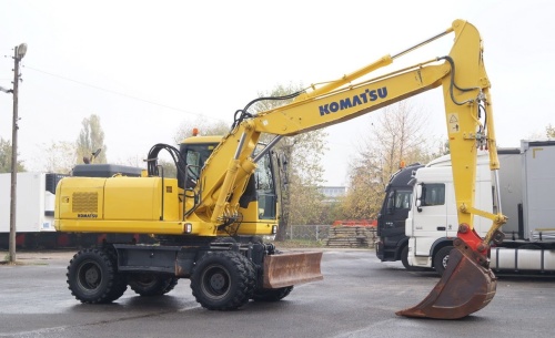 Колесный экскаватор Komatsu PW180-7E0 купить в компании Рабочие Машины